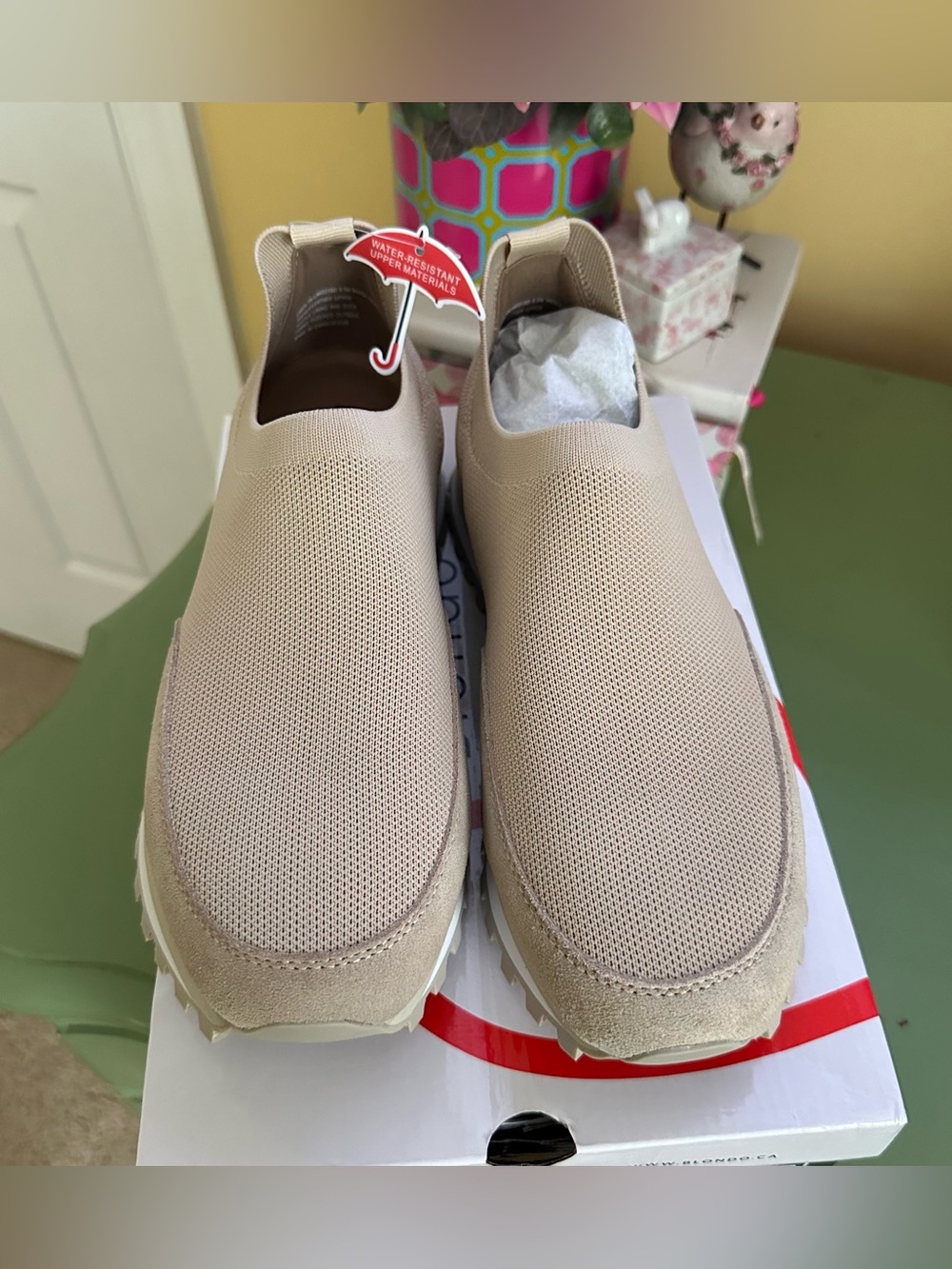 Blondo Lakelyn Sand Knit Platform Slip-On Athletic Sneakers Shoes Size 8.5 NEW - Picture 5 of 12